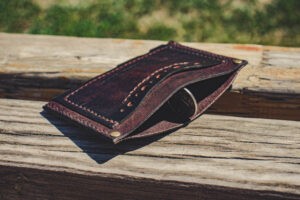 Картхолдер кожаный Grange темно-коричневый 2.0