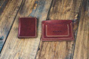 Набор: обложка-органайзер и мини-кошелек из кожи