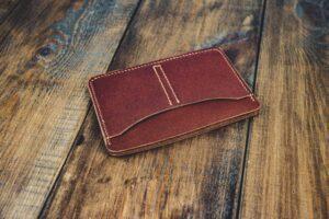 Органайзер для документов из кожи Коньячный