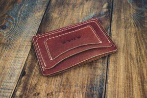 Органайзер для документов из кожи Коньячный