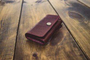 Визитница — картхолдер из кожи Бордо