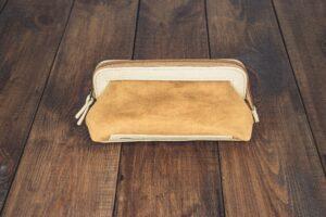 Косметичка «Горчичный Саквояжик» с фермуаром