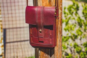 Сумка для телефона на шею (кросс-боди) Коньячная